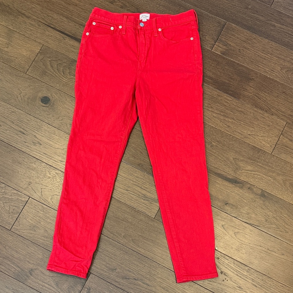 J. Crew Red Women's Denim Jeans Size 29 Skinny C1-022